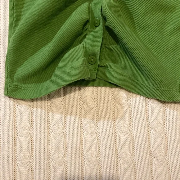 Zara Ribbed Ruched Button-Up ~ Small - Picture 7 of 10